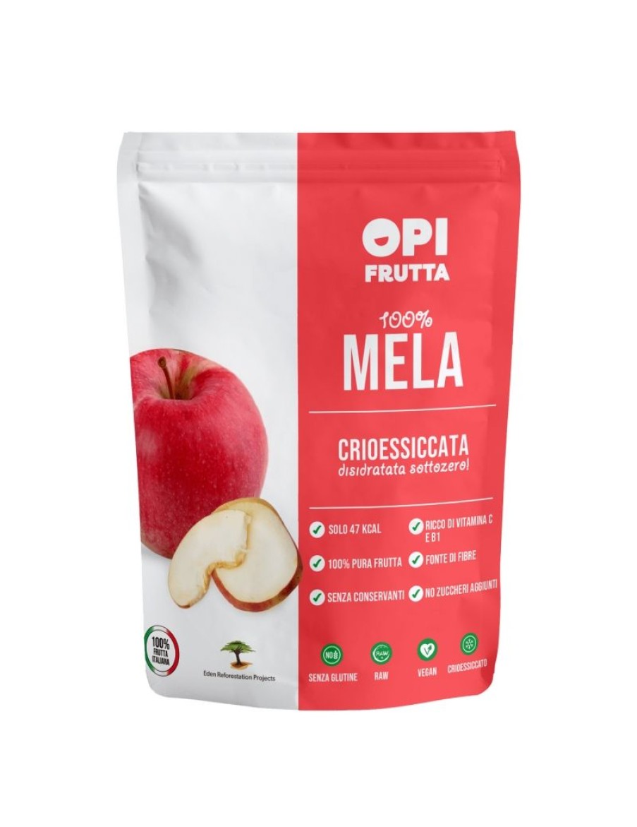 Click Cafe Gluten Free | Mela Crioessiccata Senza Glutine - Vegan Sacchetto Richiudibile