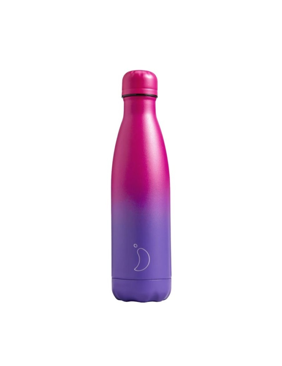 Click Cafe Borracce&Tazze Termiche E Accessori | Chilly'S Bottle 500 Ml Gradient Purple-Fucsia