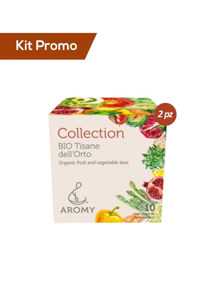 Click Cafe Tisane Biologiche | Box 2 Astucci Tisana Biologica Dell'Orto Collection