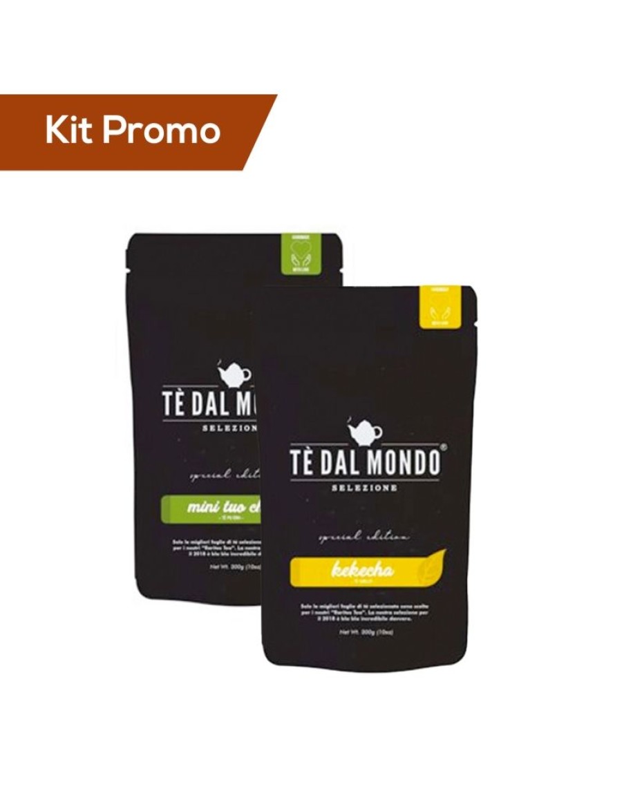 Click Cafe Te Dal Mondo Special Edition | Kit 2 Doypack Te Pu Erh Mini Tuo Cha E Te Giallo Kekecha