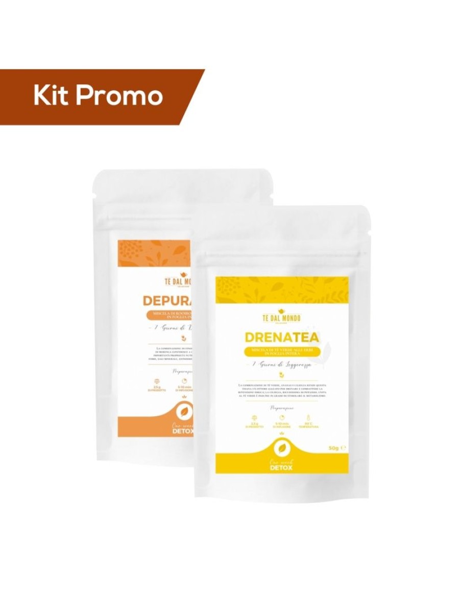 Click Cafe Linea Infusi Detox | Box 2 Doypack Tisana Detox Depurativa E Drenante