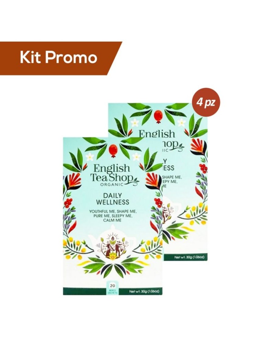 Click Cafe Te E Tisane English Tea Shop | Kit 4 Astucci English Tea Shop, Daily Wellness