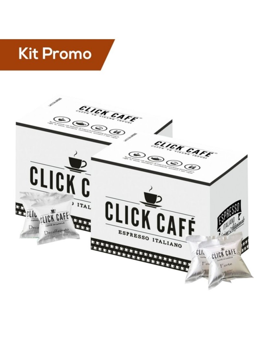 Click Cafe Capsule Compatibili Lavazza* Blue | Box 150 Capsule Miscela Forte E Decaffeinato, Compatibile Lavazza Blue