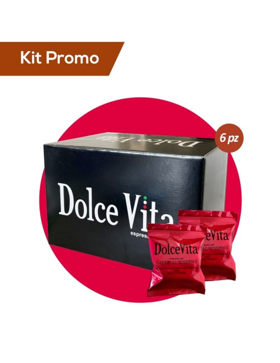 Click Cafe Capsule Compatibili Espresso Point | Box 300 Capsule Al Ginseng Dolce, Compatibile Espresso Point