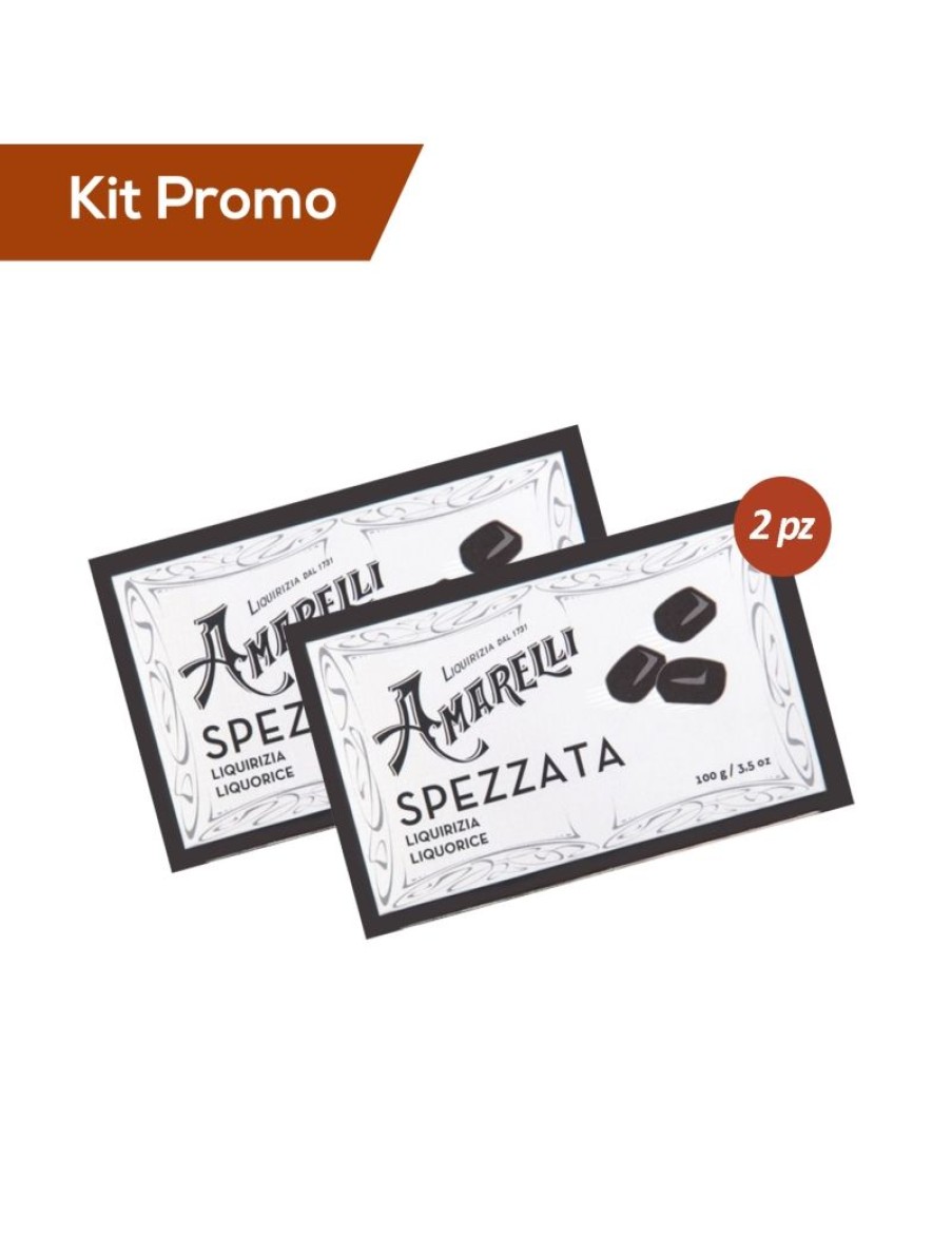 Click Cafe Caramelle Mentine E Liquirizie | Box 2 Scatoline Di Liquirizia Amarelli Nera Spezzata Pura