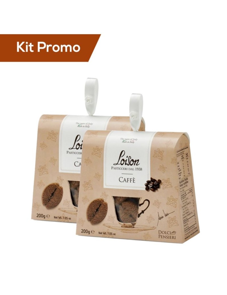 Click Cafe Biscotti Artigianali | Box 2 Astucci Biscotti Al Caffe Loison