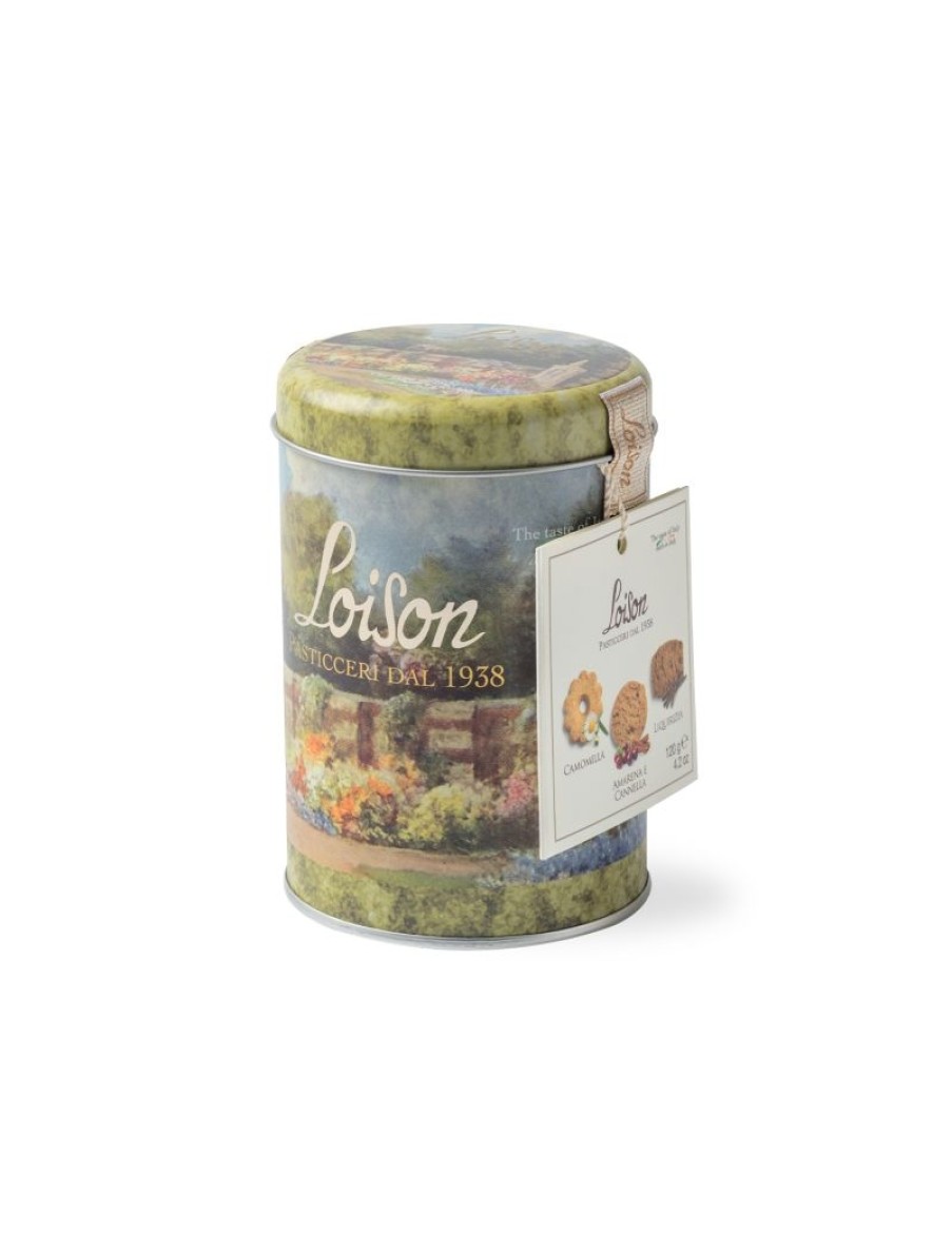 Click Cafe Biscotti Artigianali | Biscotti Camomilla, Amarena E Cannella, Liquirizia In Latta 120 Gr