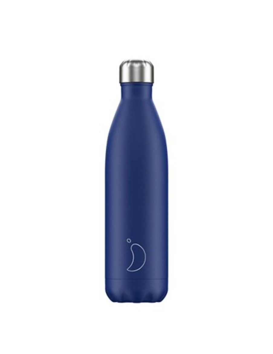 Click Cafe Borracce&Tazze Termiche E Accessori | Chilly'S Bottle Bottiglia Blu Opaco 750 Ml