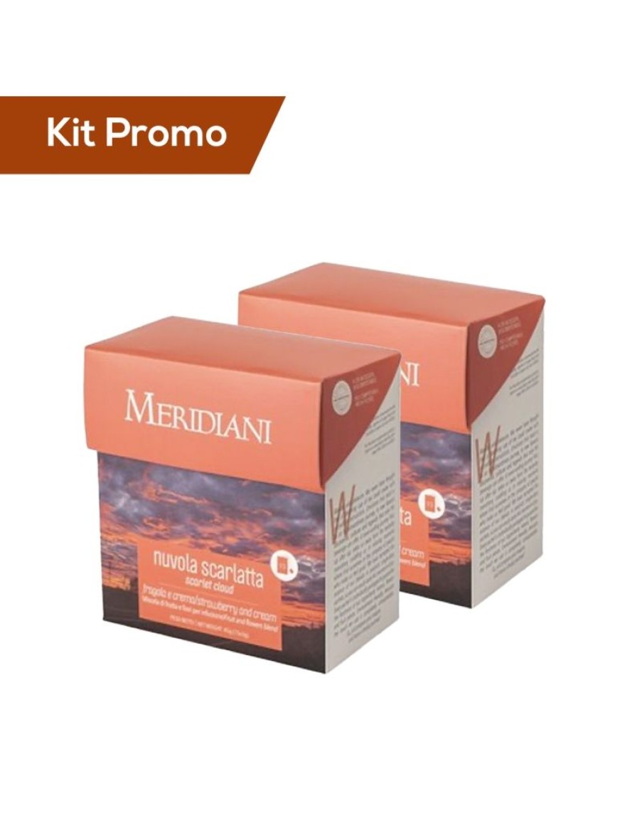 Click Cafe Te E Tisane Meridiani | Box 2 Astucci Infuso Con Fragola E Crema