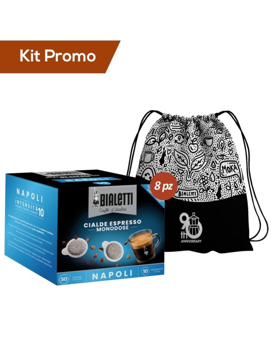 Click Cafe Cialde Caffe | Kit 8 Box Di Cialde In Carta Caffe Bialetti Miscela Napoli Con Omaggio