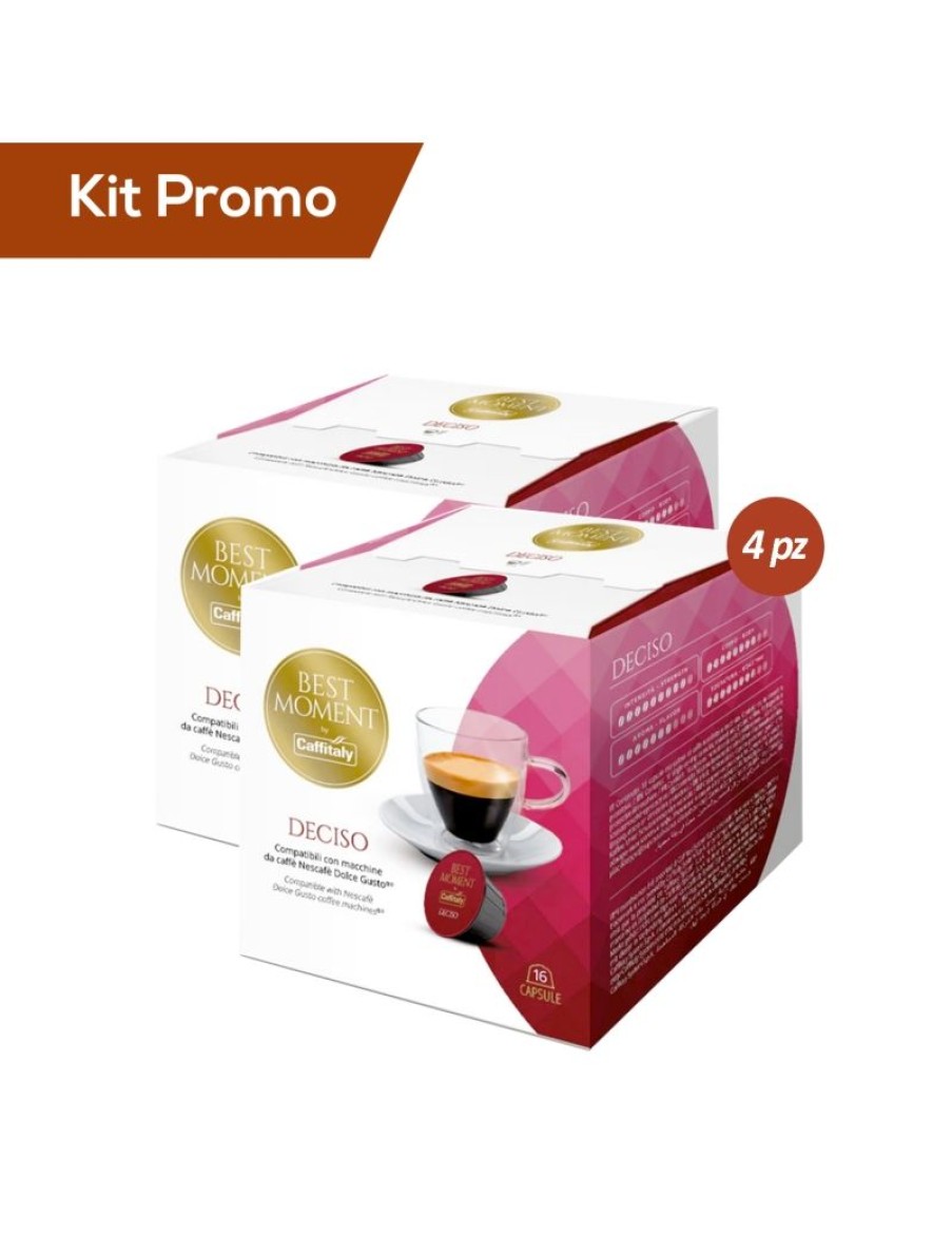 Click Cafe Capsule Compatibili Dolce Gusto | Kit 4 Box Capsule Espresso Deciso Compatibili Dolce Gusto