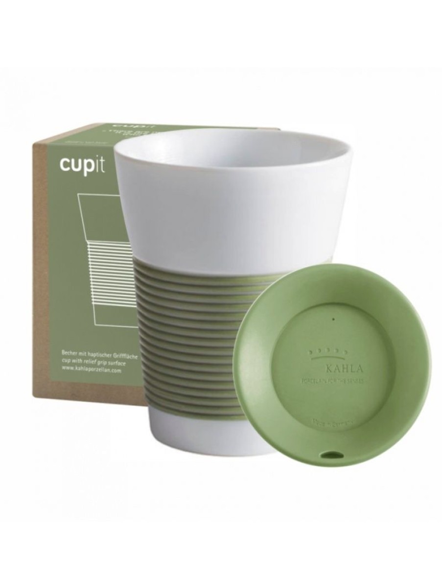 Click Cafe Tazzine Da Caffe E Tazze Mug | Tazza Kahla Salvia In Porcellana + Coperchio 0.35L