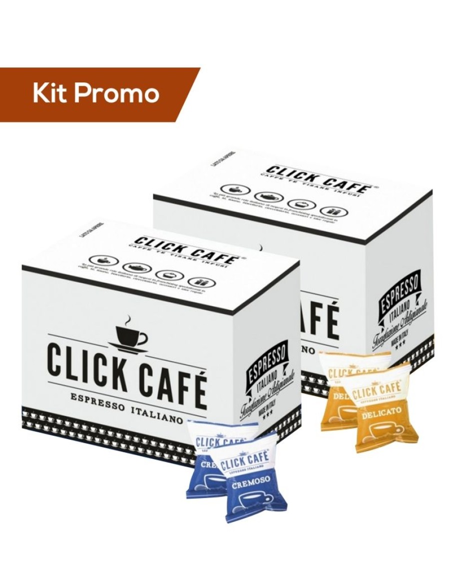 Click Cafe Capsule Compatibili Nespresso | Box 200 Capsule Nespresso Miscela Delicato E Cremoso