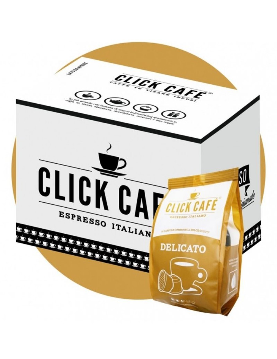 Click Cafe Capsule Compatibili Dolce Gusto | 100 Capsule Delicato Dolce Gusto Click Cafe (10X10)