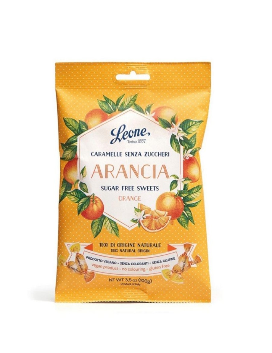 Click Cafe Caramelle Mentine E Liquirizie | Caramelle Leone All'Arancia Senza Zucchero Vegane - Senza Glutine