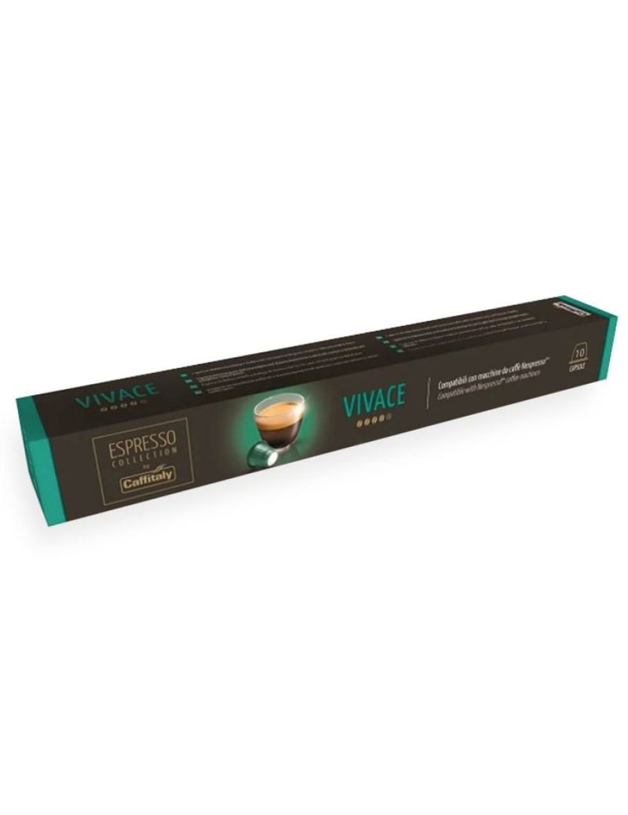 Click Cafe Capsule Compatibili Nespresso | 10 Capsule Espresso Vivace Nespresso Caffitaly