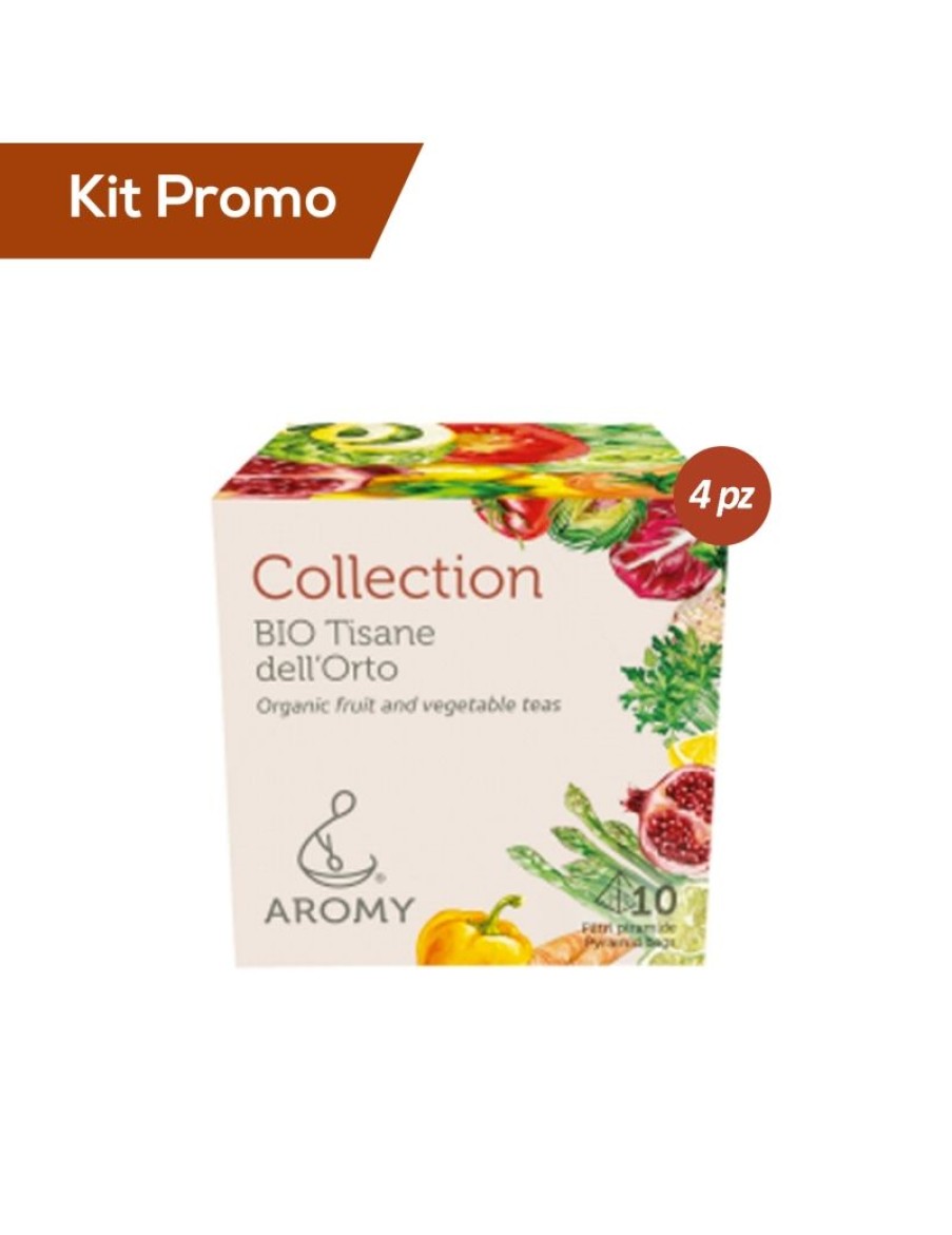 Click Cafe Tisane Biologiche | Box 4 Astucci Tisana Biologica Dell'Orto Collection