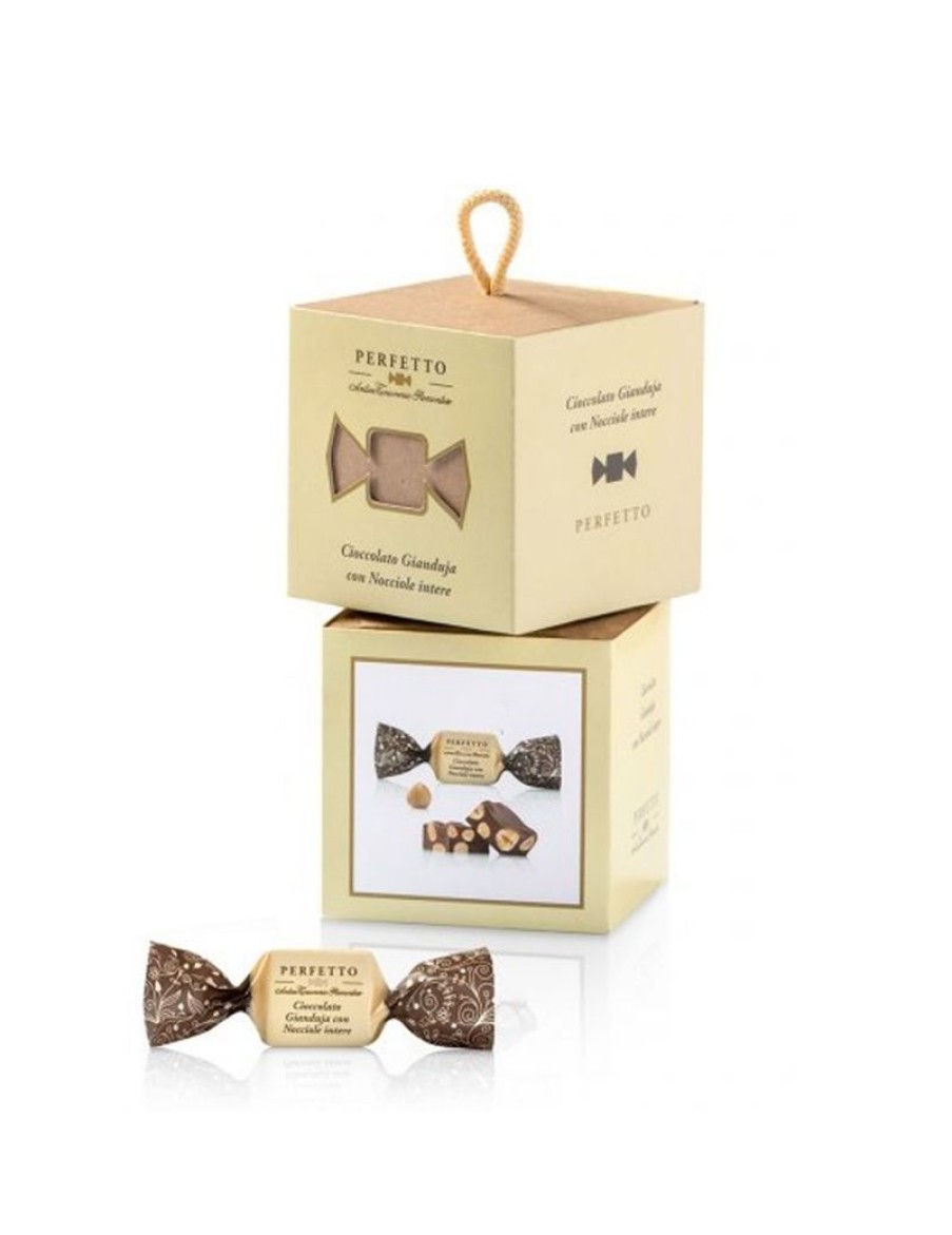 Click Cafe Gluten Free | Cubo Cioccolato Gianduja Con Nocciole Intere Senza Glutine