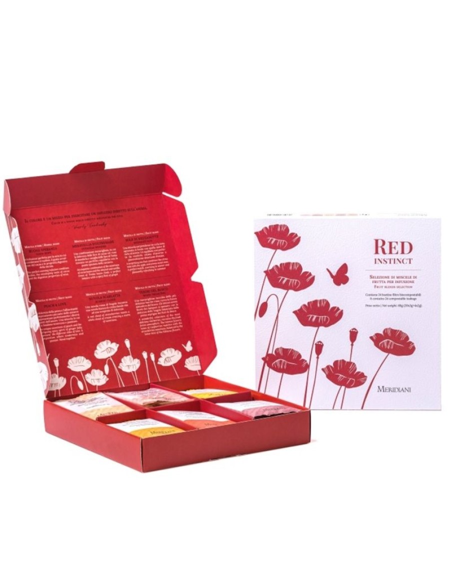 Click Cafe Te E Tisane Meridiani | Gift Box 24 Filtri Biocompostabili Meridiani "Red Instinct"