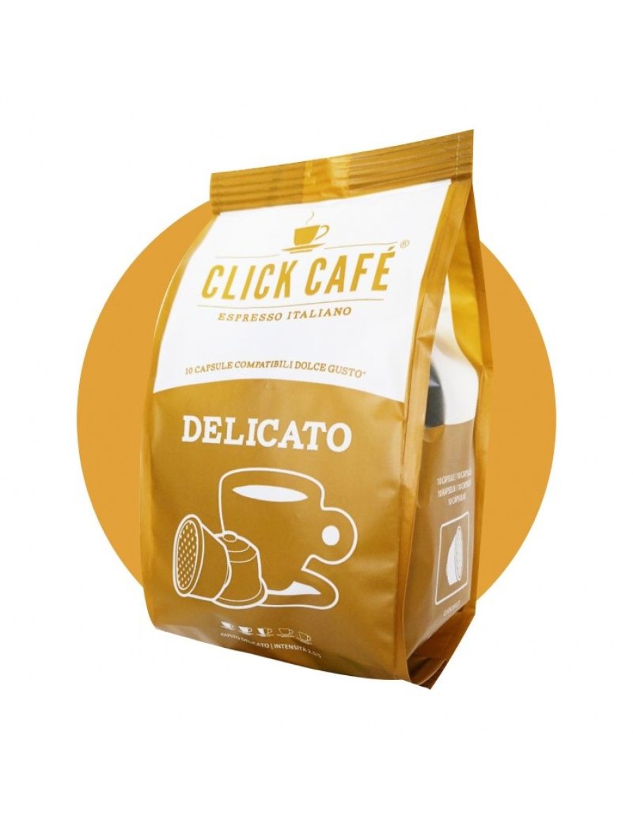 Click Cafe Capsule Compatibili Dolce Gusto | 10 Capsule Delicato Dolce Gusto Click Cafe