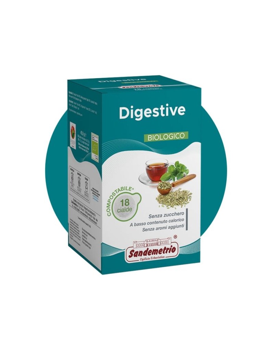 Click Cafe Cialde Caffe | Sandemetrio Astuccio 18 Cialde Tisana Digestiva Bio