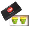 Click Cafe Quy Cup | Confezione Regalo 2 Bicchierini Caffe Quy Cup Honey