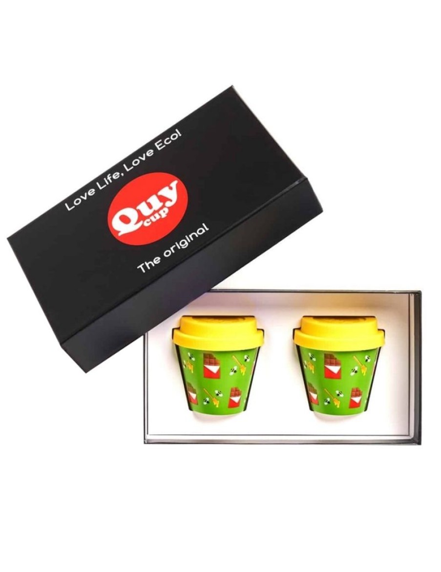 Click Cafe Quy Cup | Confezione Regalo 2 Bicchierini Caffe Quy Cup Honey