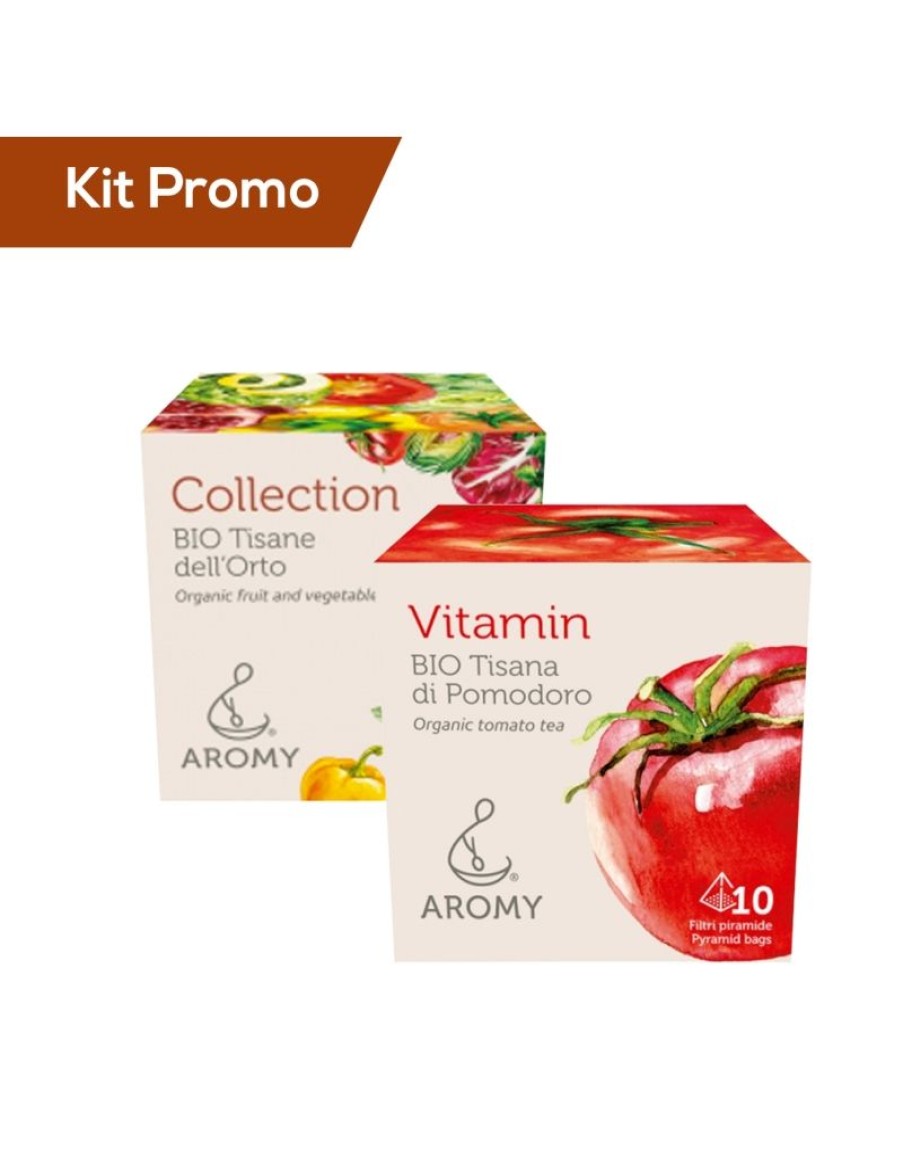 Click Cafe Tisane Biologiche | Box 2 Astucci Mix Tisane Dell'Orto Con Tisana Di Pomodoro