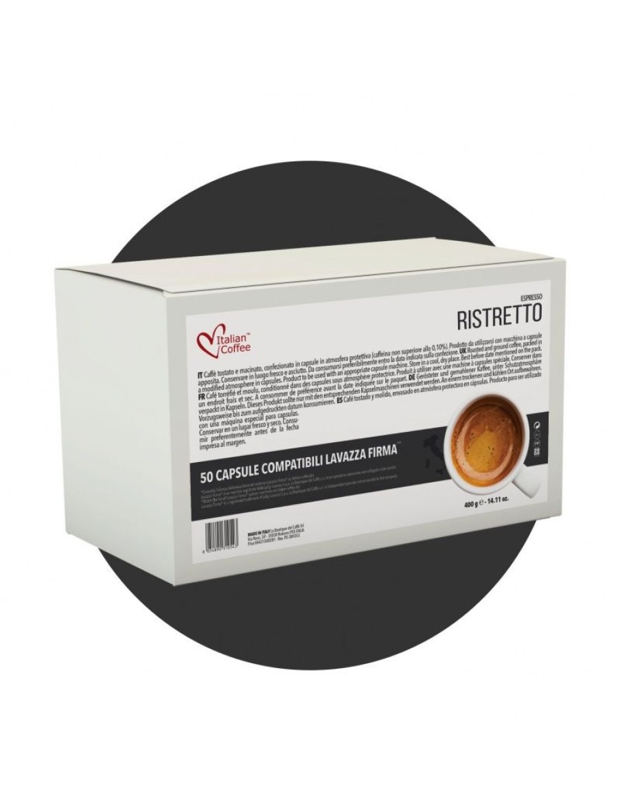 Click Cafe Capsule Compatibili Lavazza Firma | 50 Capsule Compatibili Lavazza Firma Gusto Ristretto