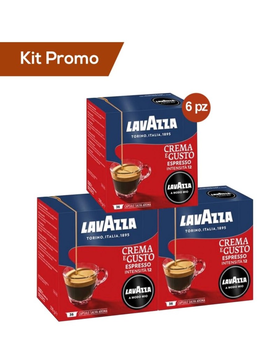 Click Cafe Capsule Lavazza* A Modo Mio Originali | Box 216 Capsule Lavazza Qualita Crema E Gusto Intensita 12