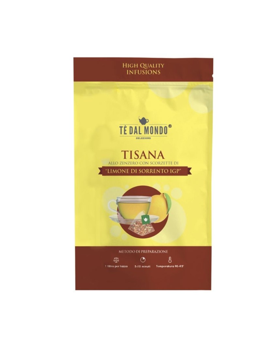 Click Cafe Piramidali Te Dal Mondo | 12 Piram.Tisana Con Scorzette Limone 2.5Gr In Doypack Full Printed