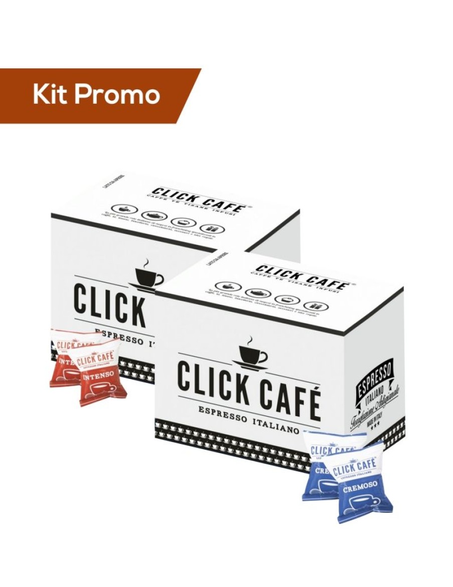 Click Cafe Capsule Compatibili Espresso Point | Kit 200 Capsule Di Caffe Cremoso & Intenso, Compatibile Espresso Point