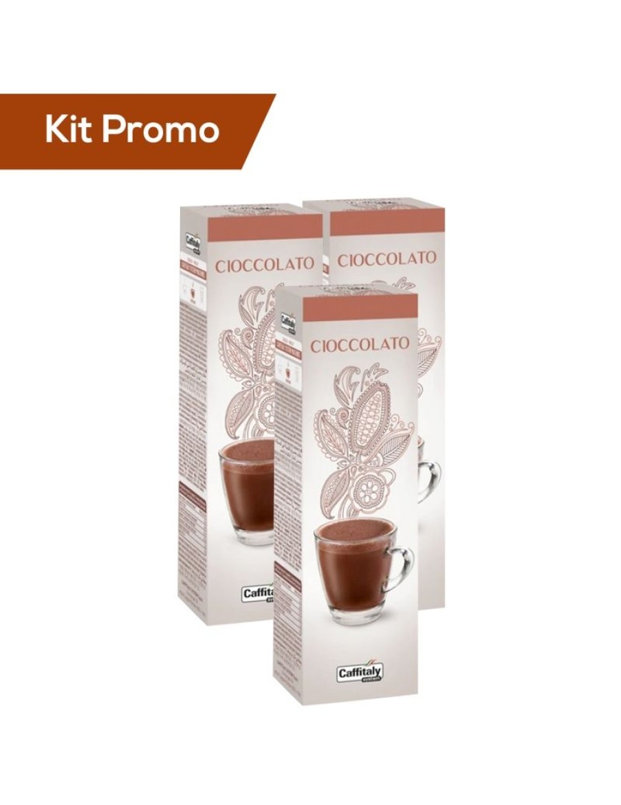 Click Cafe Capsule Caffitaly* Originali | Box 30 Capsule Bevanda Al Cioccolato Caffitaly