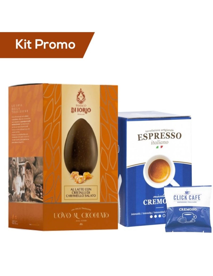 Click Cafe Cialde Caffe | Kit Pasqua - Cioccolato Con Caramello Con Caffe