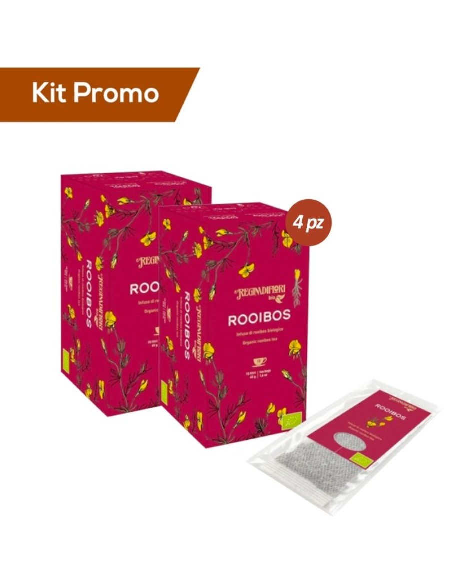 Click Cafe Te E Tisane Regina Di Fiori E Mlesna | Box 4 Astucci Infuso Biologico Regina Di Fiori "Rooibos"