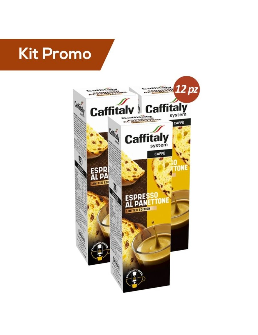 Click Cafe Capsule Caffitaly* Originali | Kit 12 Pacchi Di Capsule Caffitaly, E Caffe Espresso Al Panettone