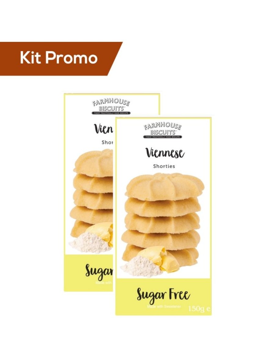 Click Cafe Biscotti Artigianali | Box 2 Astucci Biscotti Inglesi Viennese Senza Zucchero