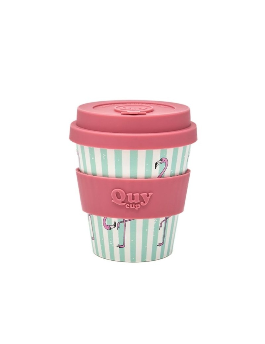 Click Cafe Quy Cup | Tazza Da Cappuccino Quy Cup Flamingo - R Pet - 230 Ml