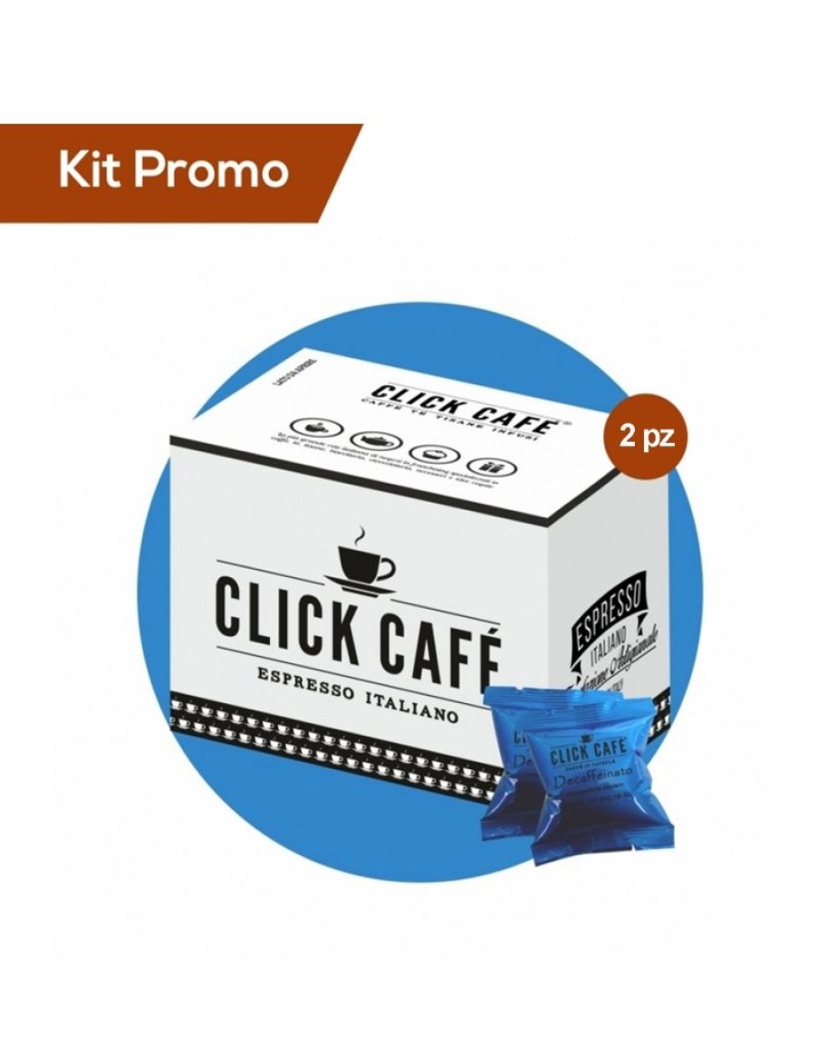 Click Cafe Capsule Compatibili Uno System | Box 200 Capsule Uno System Click Cafe Decaffeinato