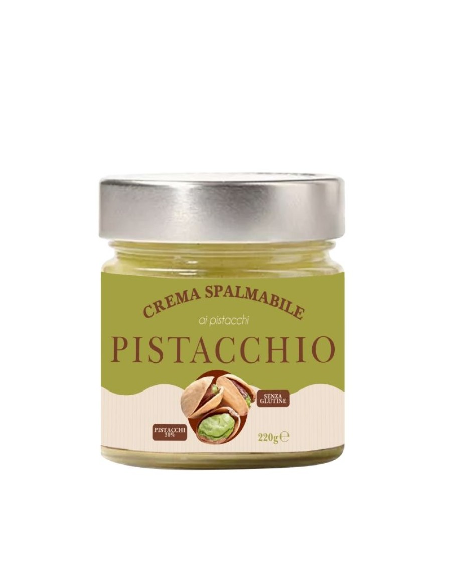 Click Cafe Gluten Free | Crema Spalmabile Al Pistacchio Vasetto Vetro 250Gr