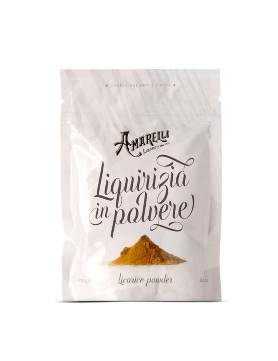 Click Cafe Caramelle Mentine E Liquirizie | Amarelli Liquirizia In Polvere - Senza Glutine - 100 Gr