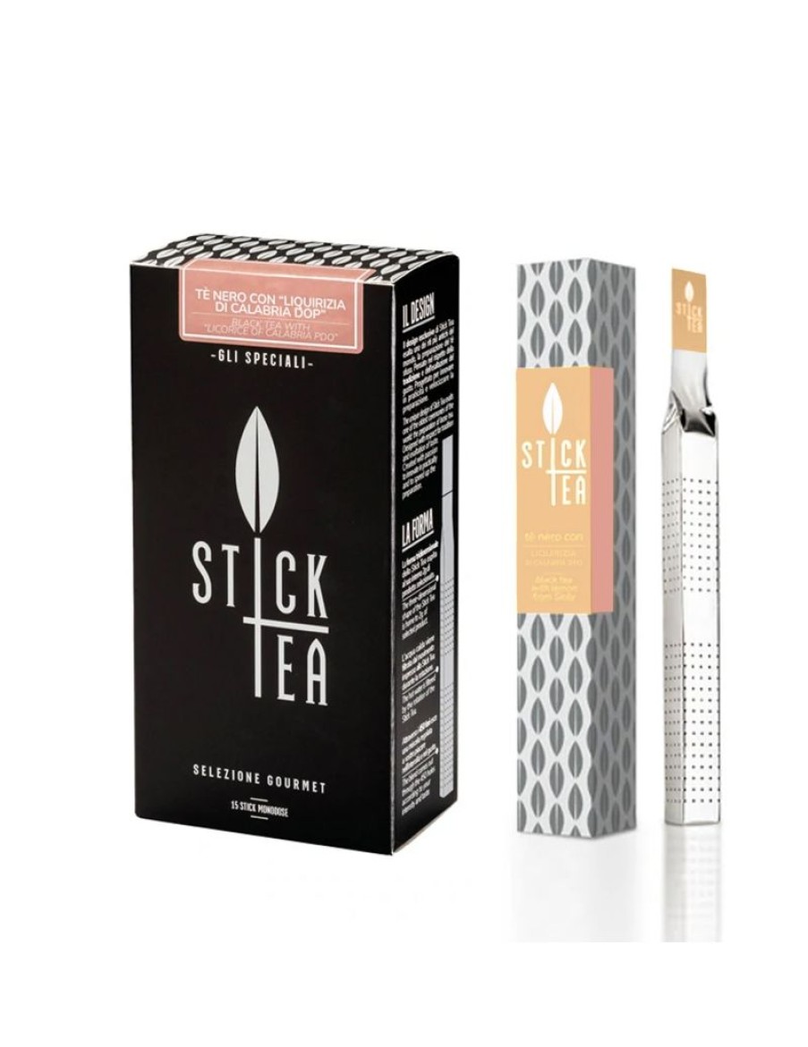 Click Cafe Stick Tea Selezione Gourmet | Stick Tea Box 15 Stick Te Nero Alla Liquirizia