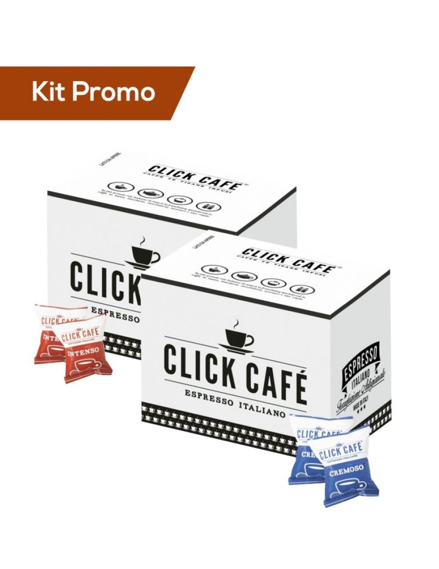 Click Cafe Capsule Compatibili Lavazza* A Modo Mio | Box 200 Capsule Compatibile A Modo Mio, Miscela Cremoso E Miscela Intenso