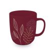 Click Cafe Tazzine Da Caffe E Tazze Mug | Mug Prato Stilizzato Su Base Bordeaux 0.35L In Gift Box