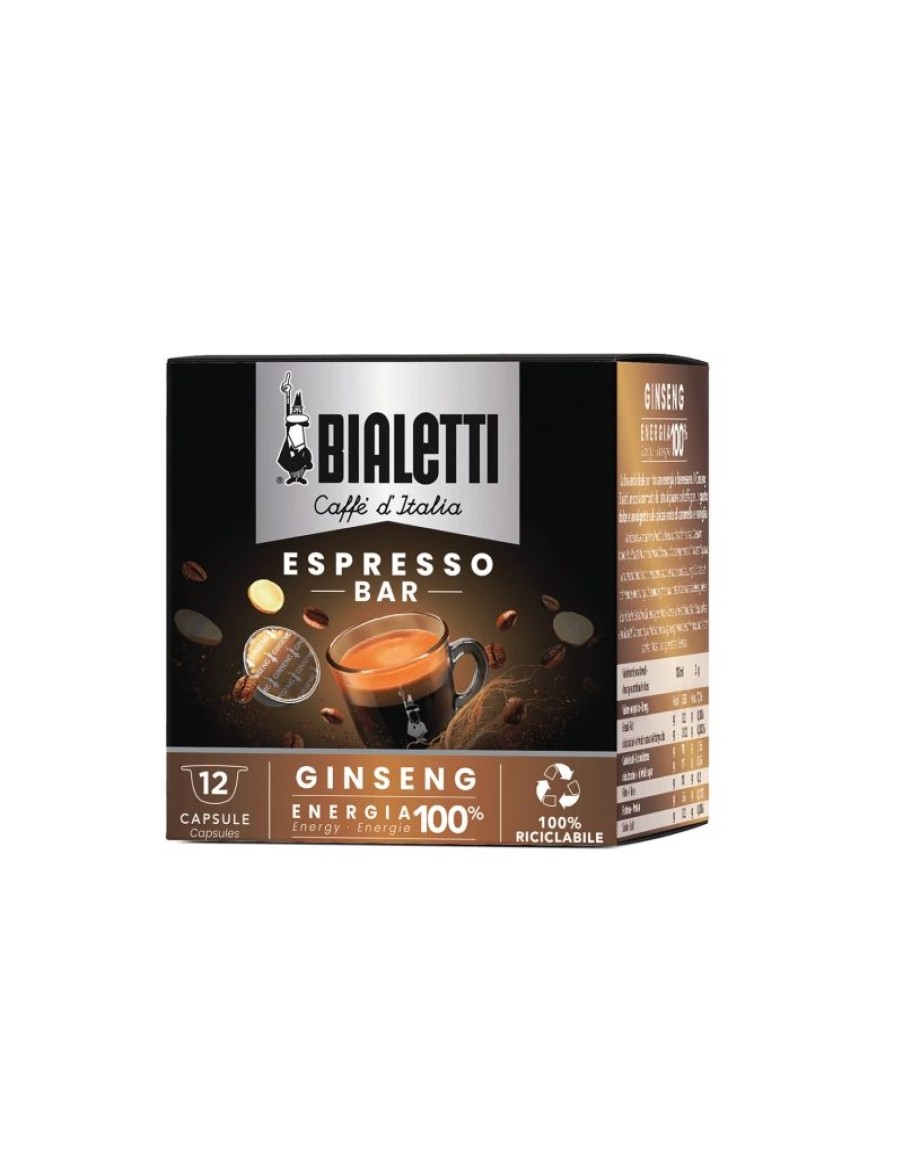 Click Cafe Capsule Bialetti Originali | 12 Capsule Ginseng Solubile Bialetti