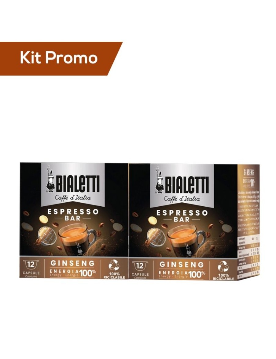 Click Cafe Capsule Bialetti Originali | Box 24 Capsule Ginseng Solubile Bialetti