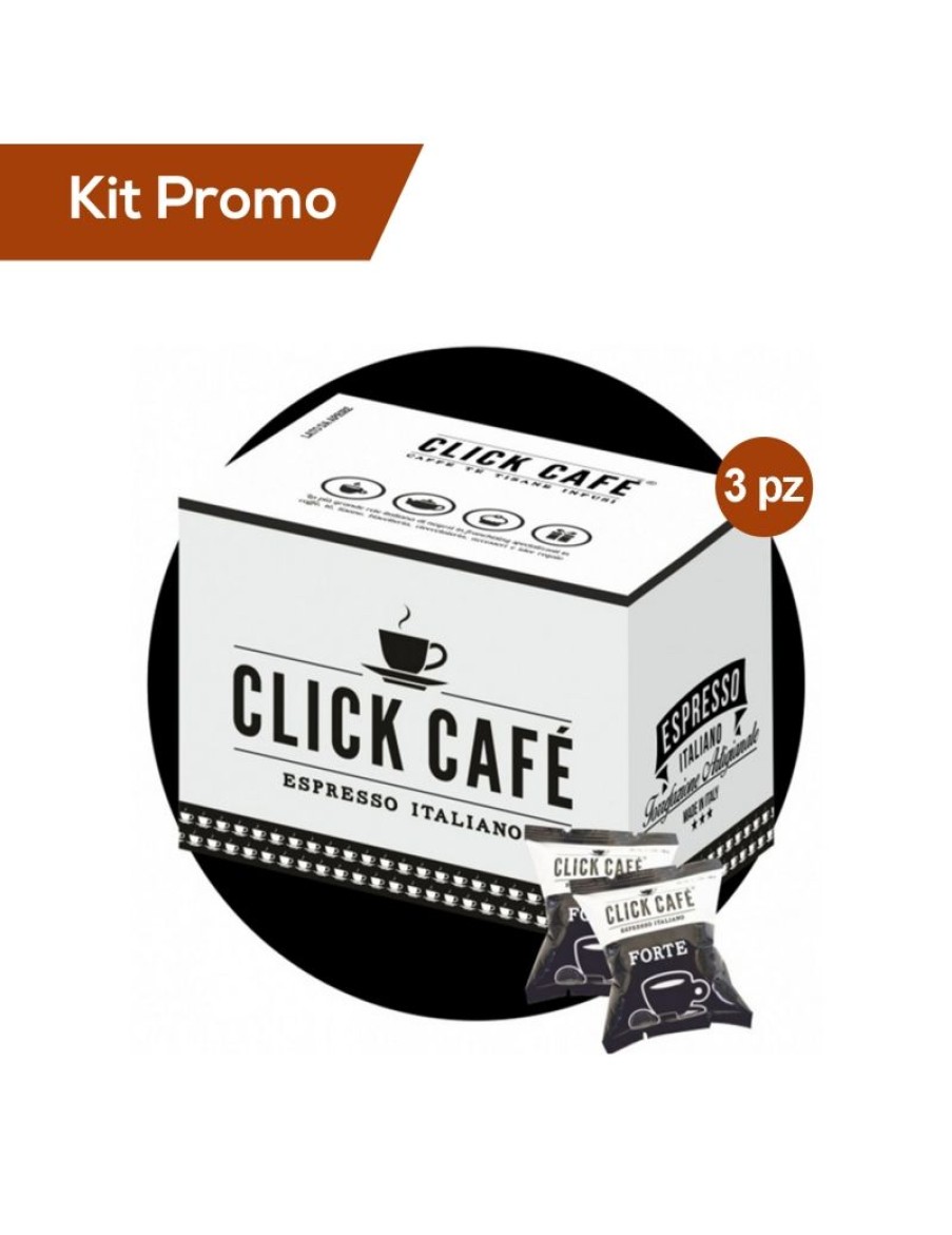 Click Cafe Capsule Compatibili Nespresso | Box 300 Capsule Nespresso Miscela Forte