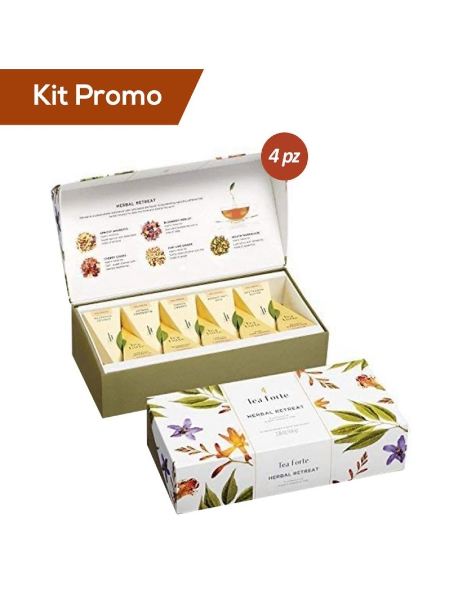 Click Cafe Tea Forte | Box 4 Astucci Tea Forte, Collezione Herbal Retreat