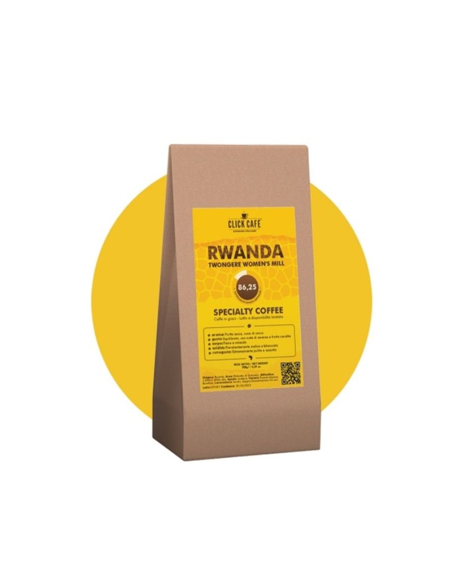 Click Cafe Caffe In Grani Macinato E Solubile | Specialty Coffee Rwanda Sacchetto 125 Gr