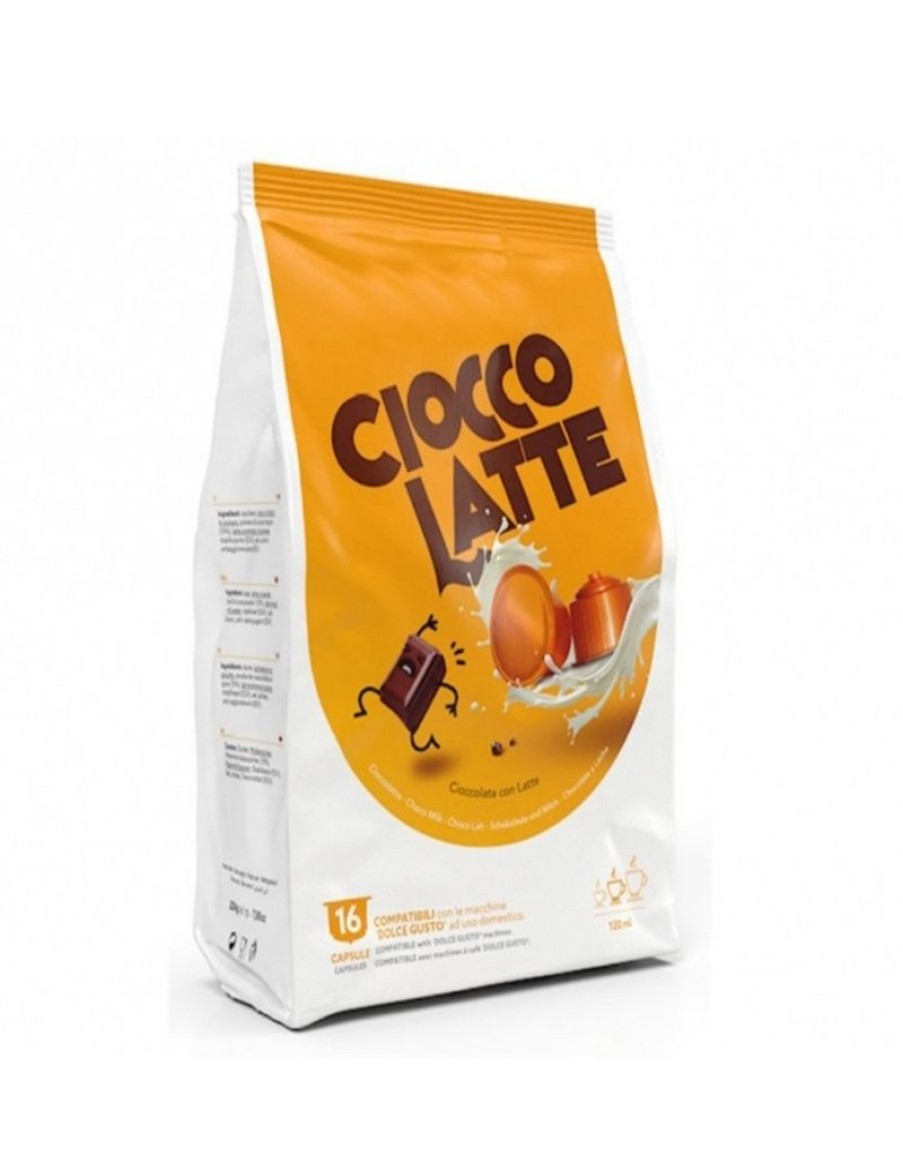 Click Cafe Capsule Compatibili Dolce Gusto | 16 Capsule Dolce Gusto Cioccolatte